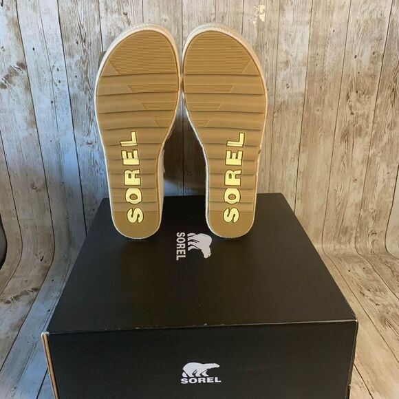 NEW Sorel CAMERON MultiStrap Wedge Sandal Shake Mauve Sea Salt Women's 12 - Picture 7 of 7